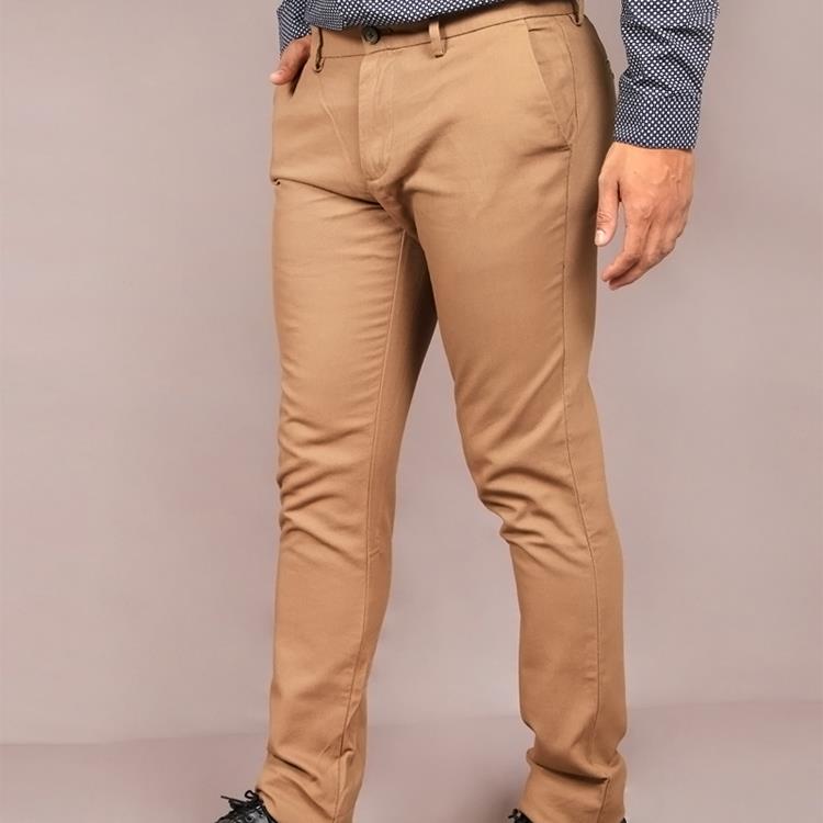 New men brown cotton trousers4